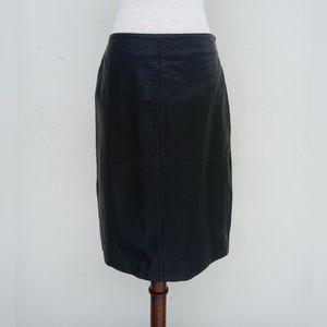 Style & Co. Collection‎ Genuine Leather Skirt